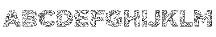 Batique Font UPPERCASE