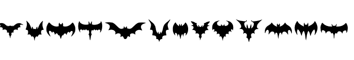 Batmun Font LOWERCASE