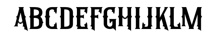 Batnight Halloween Font LOWERCASE