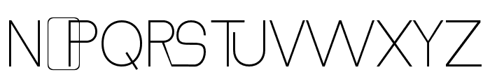 BatoraxisThin Font UPPERCASE