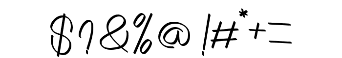 Battoh script Regular Font OTHER CHARS