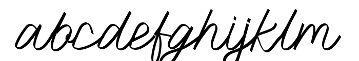 Battoh script Regular Font LOWERCASE