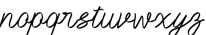 Battohscript-Regular Font LOWERCASE
