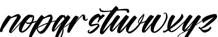 Battrich Delighta Italic Font LOWERCASE