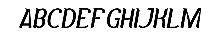 Batubara Italic Font UPPERCASE