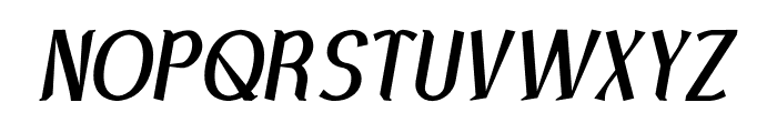 Batubara Italic Font UPPERCASE