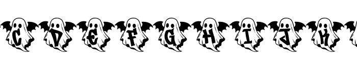 Batwing Ghost Font UPPERCASE