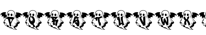 Batwing Ghost Font UPPERCASE