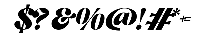 Batzie Italic Font OTHER CHARS