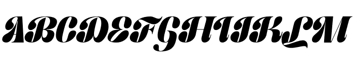 Batzie Italic Font UPPERCASE