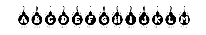 Bauble Party Stars Stars Font UPPERCASE