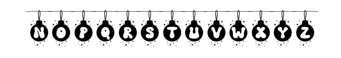Bauble Party Stars Stars Font UPPERCASE