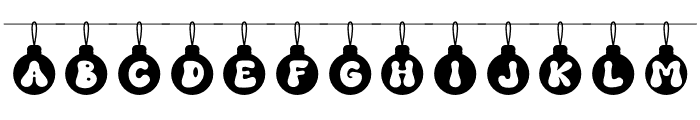 Bauble Party Font UPPERCASE