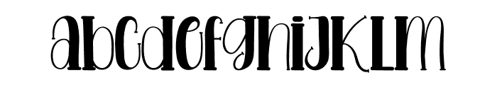 Bauble Font LOWERCASE