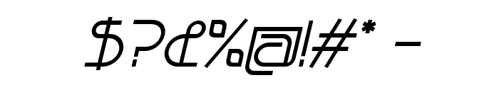 Bauhau-Italic Font OTHER CHARS