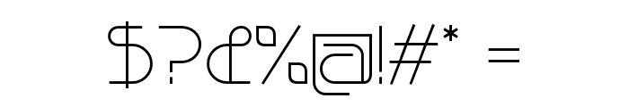 Bauhau-Light Font OTHER CHARS