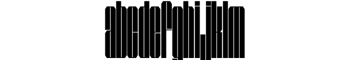 Bauhead 120 Font LOWERCASE