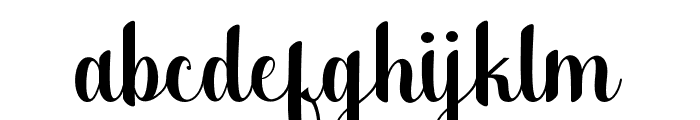 Bauthicia Font LOWERCASE