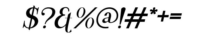 Bavarian Italic Font OTHER CHARS