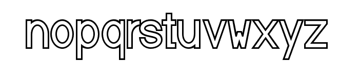 Baver Avalone Outline Regular Font LOWERCASE