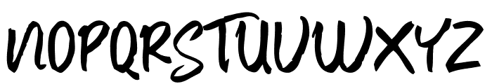 BaverBrush Font UPPERCASE