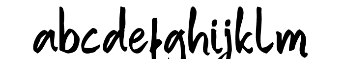 BaverBrush Font LOWERCASE