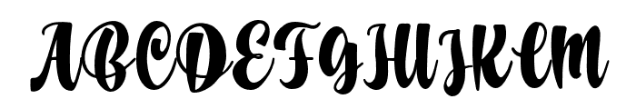 Baverline-Regular Font UPPERCASE