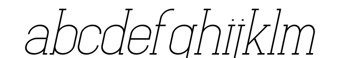 Baxley Light Italic Font LOWERCASE