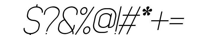 Baxley Regular Italic Font OTHER CHARS