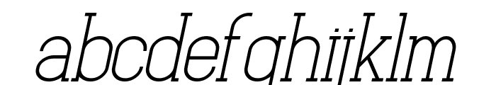 Baxley Semi Bold Italic Font LOWERCASE