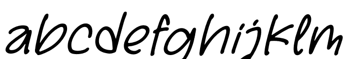 Baynore Mellow Italic Font LOWERCASE