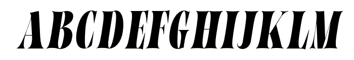 Bazaruto Condensed Italic Font UPPERCASE