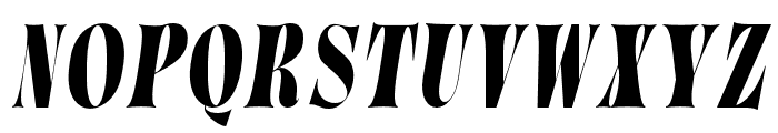 Bazaruto Condensed Italic Font UPPERCASE