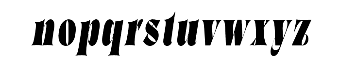 Bazaruto Condensed Italic Font LOWERCASE
