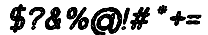 Bazka Bold Italic Font OTHER CHARS