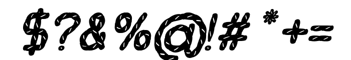 Bazka Italic Font OTHER CHARS