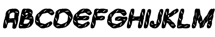 Bazka Italic Font UPPERCASE