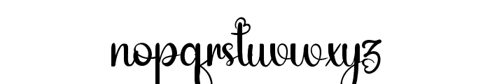 Be My Valentine Script Font LOWERCASE