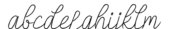 Be Rush Font LOWERCASE