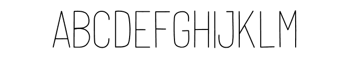 BeYouThin Font UPPERCASE