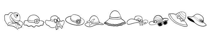 Beach Hat Font OTHER CHARS