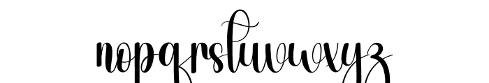 Beachning Font LOWERCASE