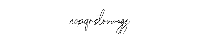 Beam Visionary Signature Font LOWERCASE
