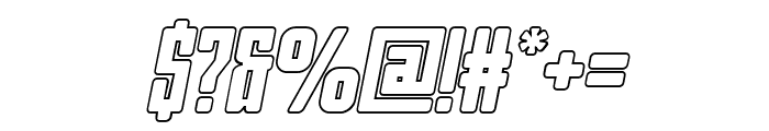 BeardmanOutline-Italic Font OTHER CHARS