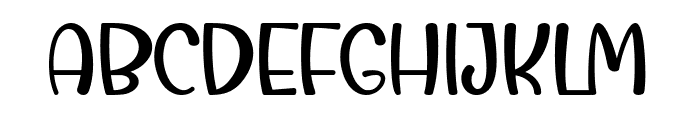 Bearly Chubs Font UPPERCASE