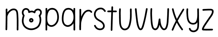 BearyLovely Font LOWERCASE