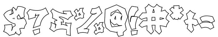 Beast Quotz Outline Outline Font OTHER CHARS