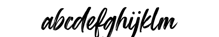 Beatcarb Brush Font LOWERCASE