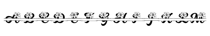 Beatrice Flower Font LOWERCASE