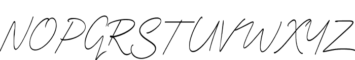Beatrice Signature Regular Font UPPERCASE